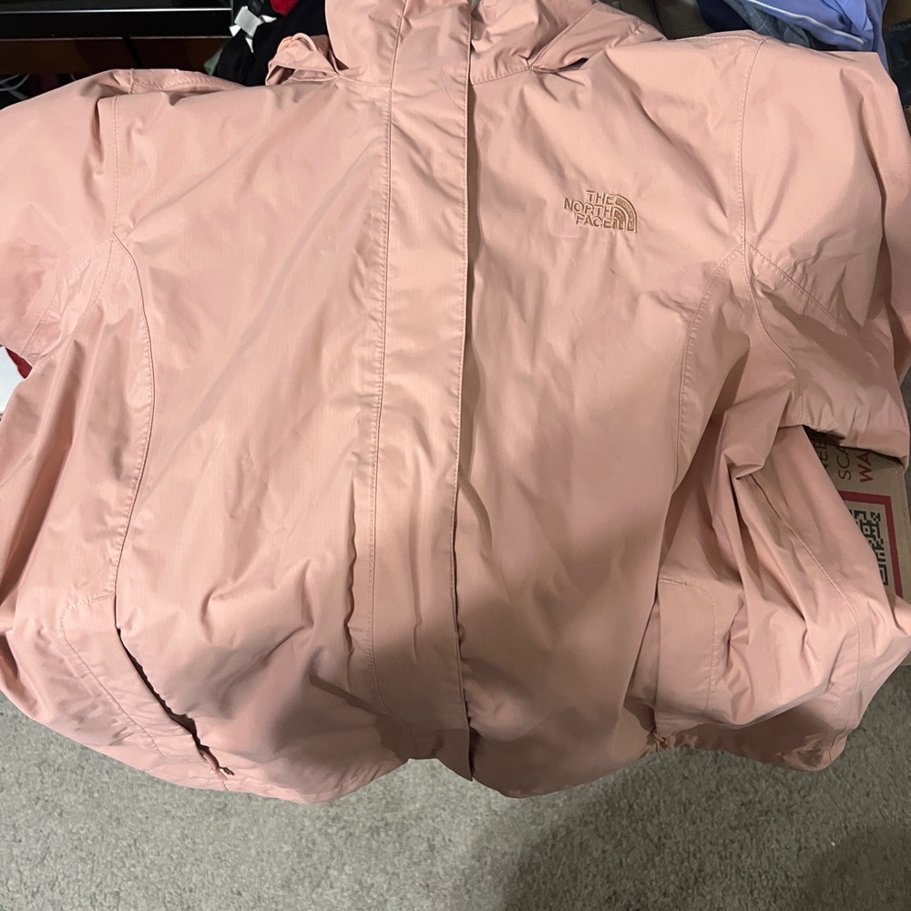 The North Face pink rain Jacket